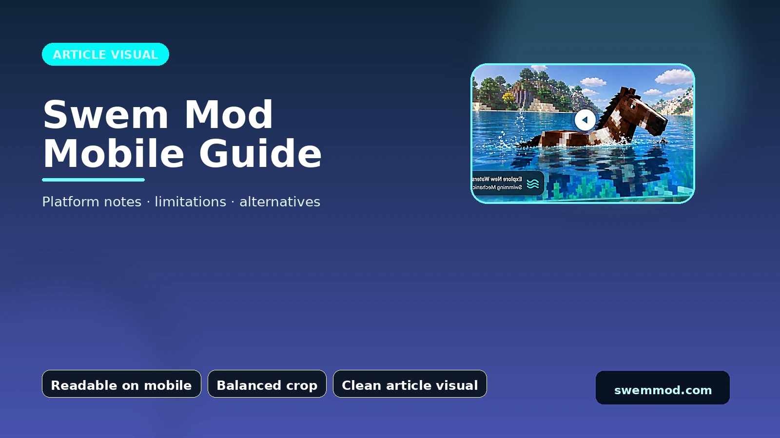 Swem Mod Mobile Guide in-game related visual