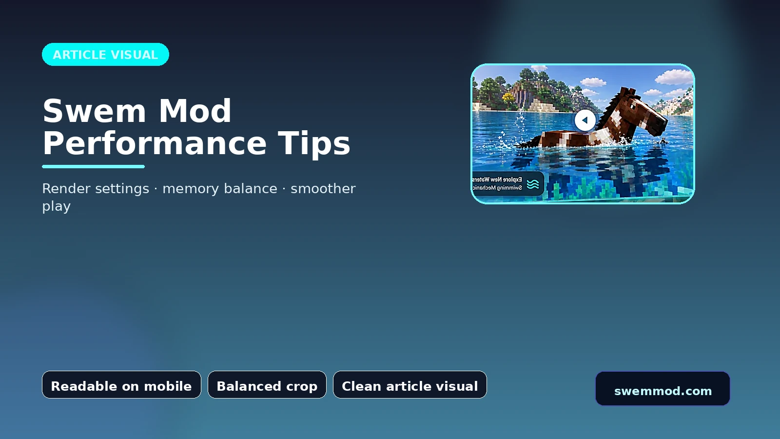 Swem Mod Performance Tips in-game related visual