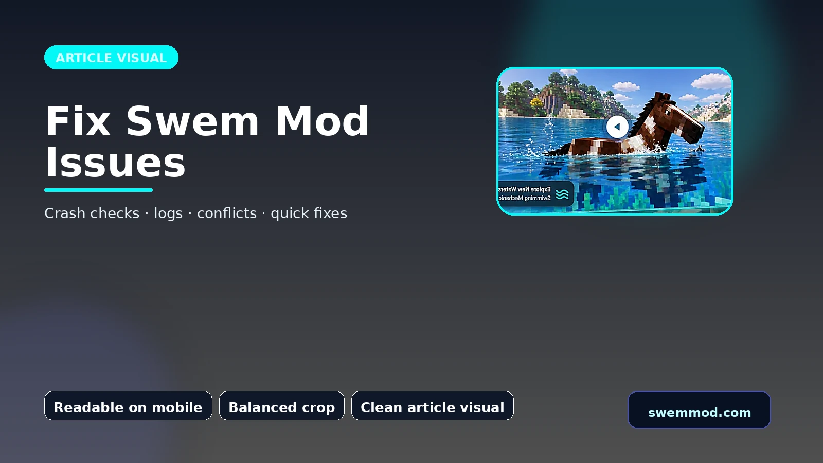 Fix Swem Mod Issues in-game related visual