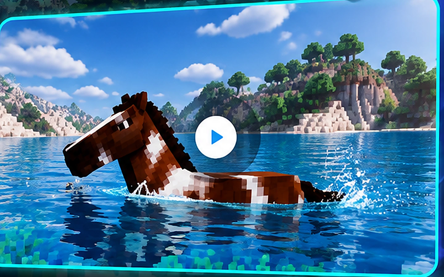 Swem Mod Minecraft horse swimming visual